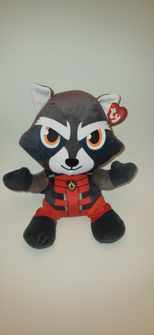Ty Beanie Baby 13 inch Floppy Marvel, Guardians of the Galaxy, ROCKET
