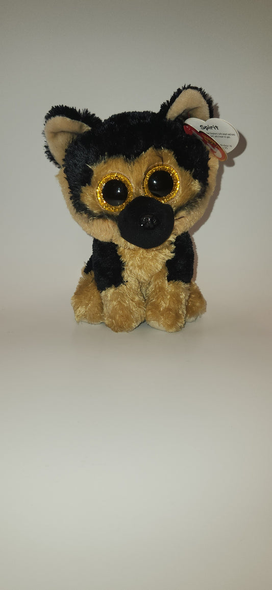 Ty Beanie Boo 8 inch German shepherd dog, SPIRIT