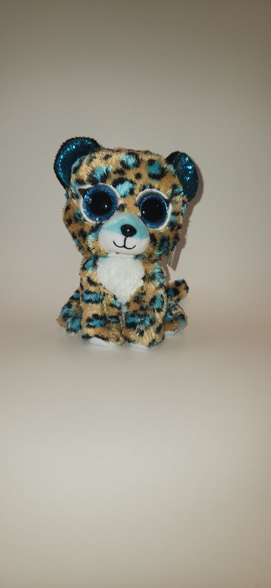 Ty Beanie Boo 8 inch leopard, COBALT