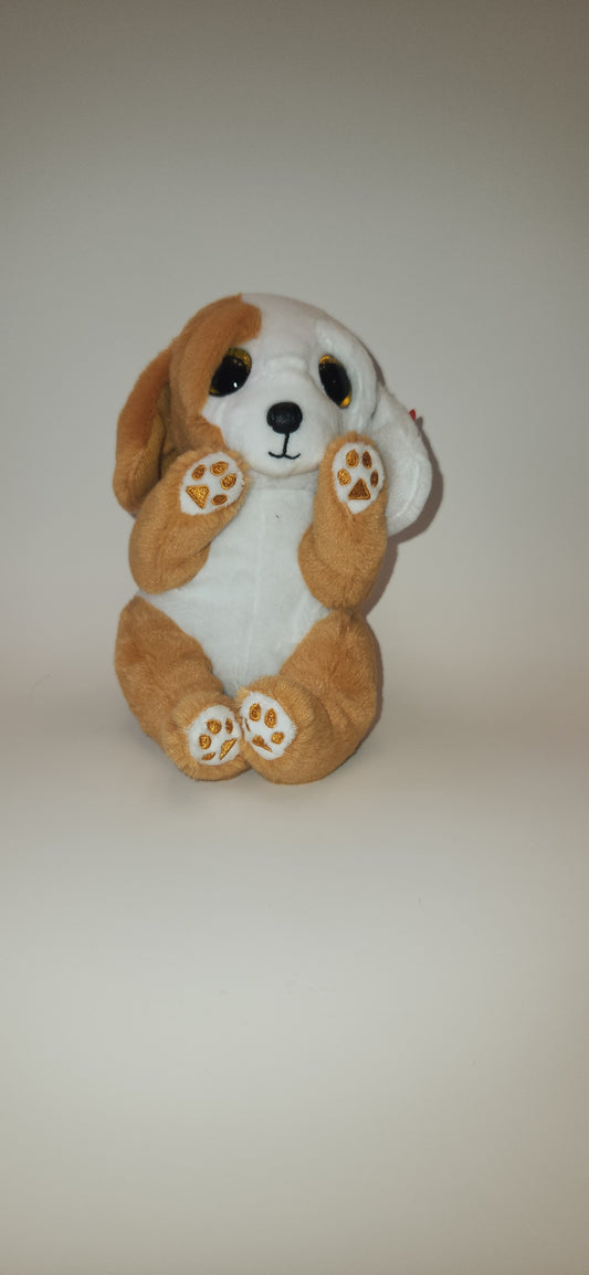 Ty Beanie Belly 8 inch dog, RUGGLES