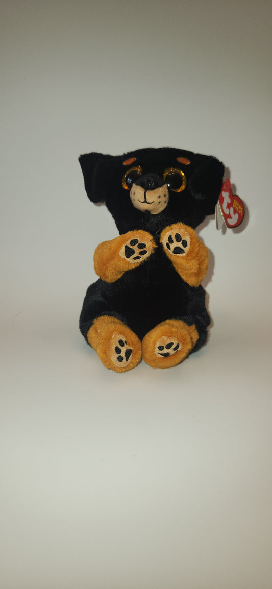 Ty Beanie Belly 8 inch Rottweiler dog, RANDI