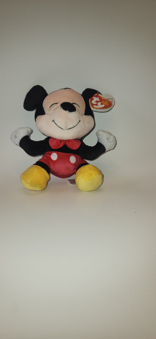 Ty Beanie Baby 8 inch Floppy Disney, Mickey and Minnie, MICKEY