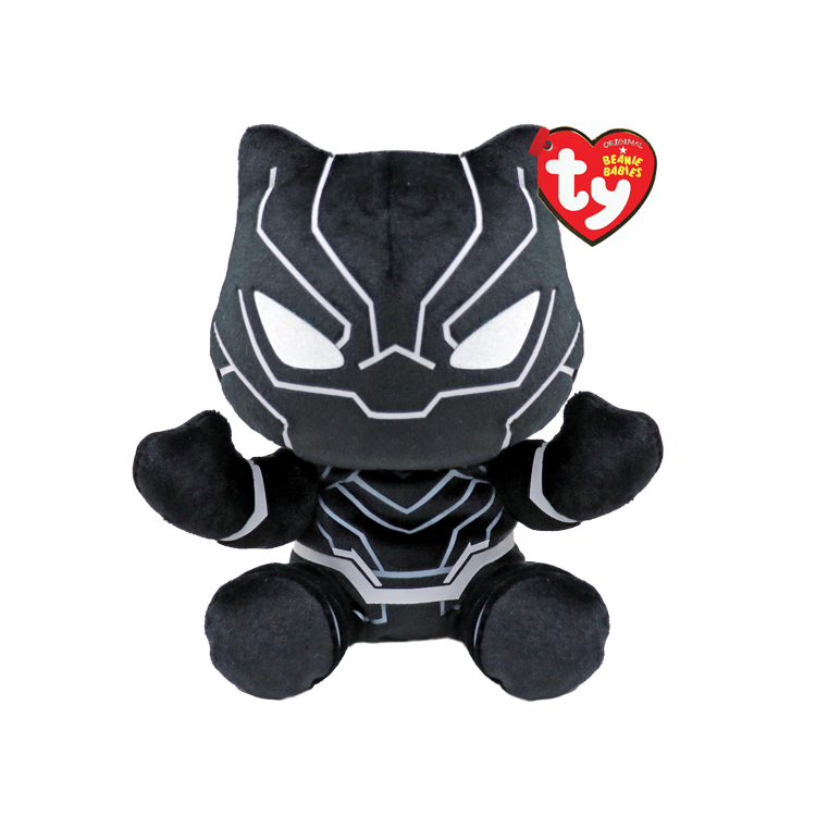 Ty Beanie Baby Plush Black Panther 8 inch Size